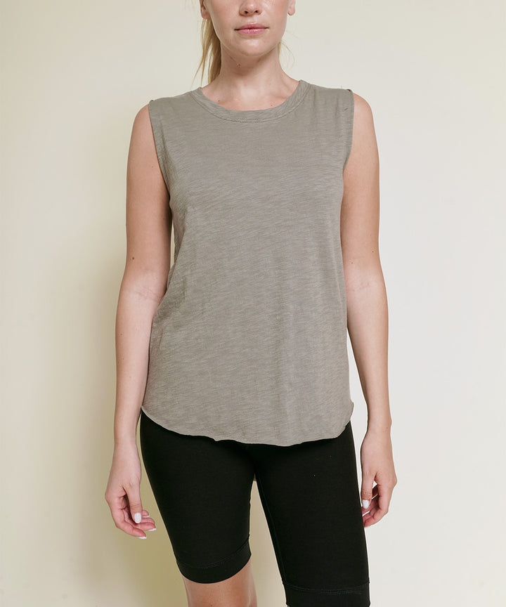 Cotton Slub Muscle Vintage New Tank