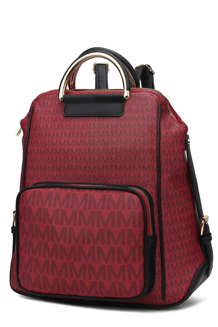 Navy Mkf Collection June Printed Womens Backpack