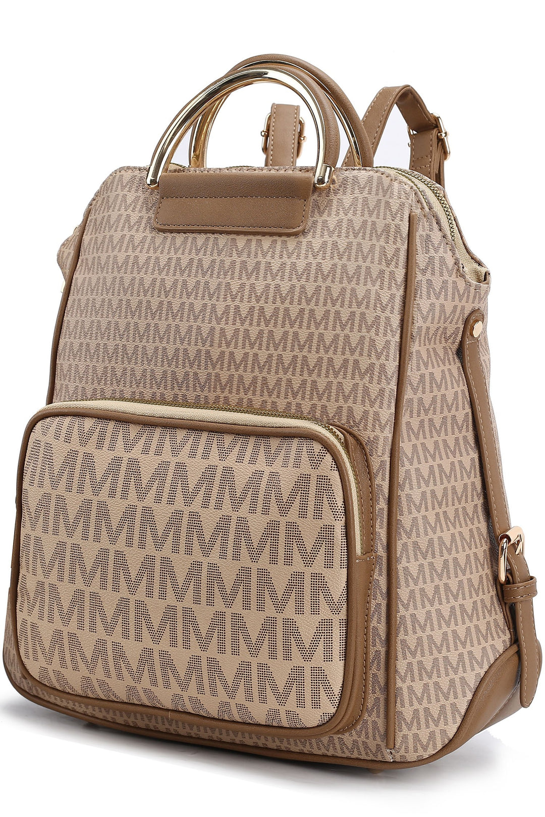 White Mkf Collection June Printed Womens Backpack