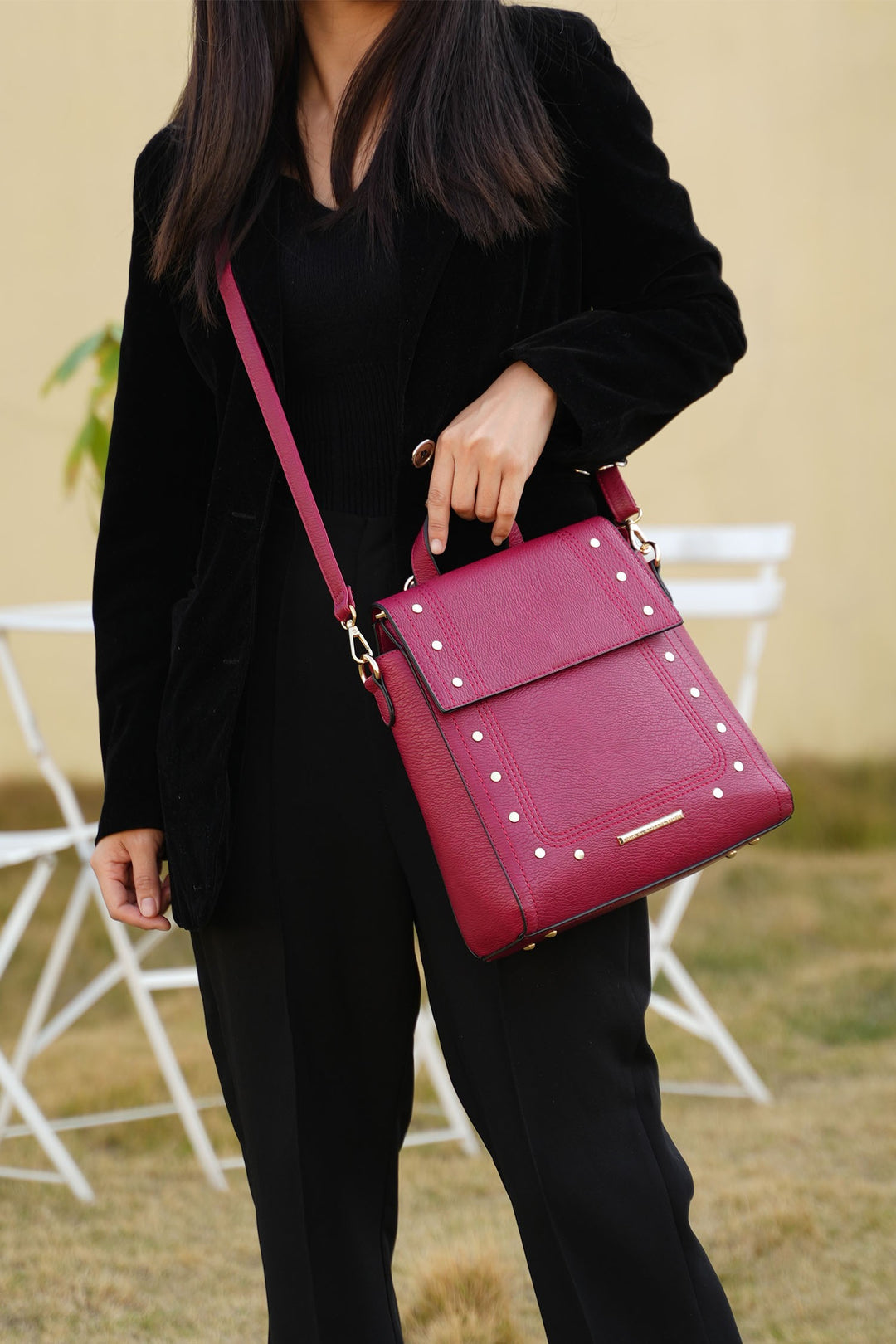 Black Mkf Collection Elke Convertible Backpack Bag
