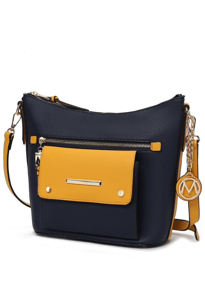 Coffee - Beige Mkf Collection Serenity Color Block Crossbody Bag