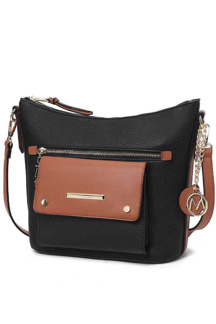 Wine - Blush Mkf Collection Serenity Color Block Crossbody Bag