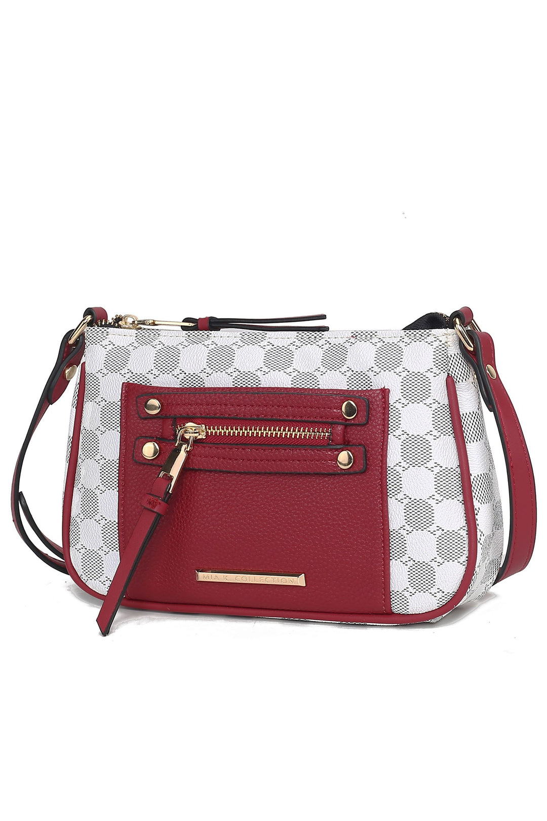 Cognac Mkf Collection Essie Circular Print Crossbody Bag