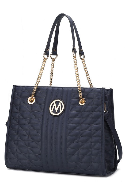 Pink Mkf Collection Makenna Vegan Leather Shoulder Bag