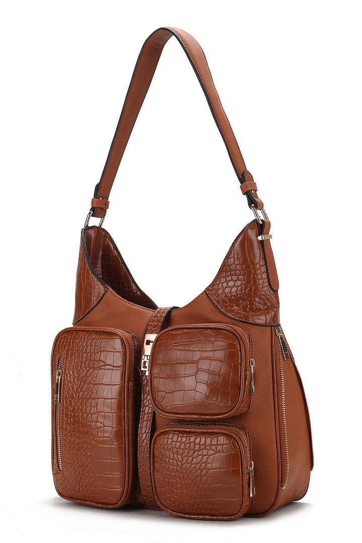 Taupe Mkf Collection Daphne Womens Hobo Shoulder Bag