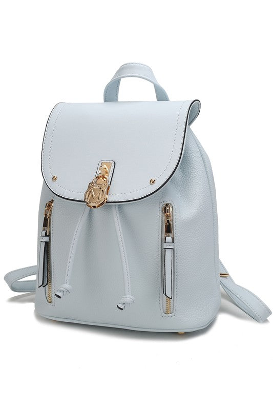 Yellow Mkf Collection Xandria Vegan Leather Backpack