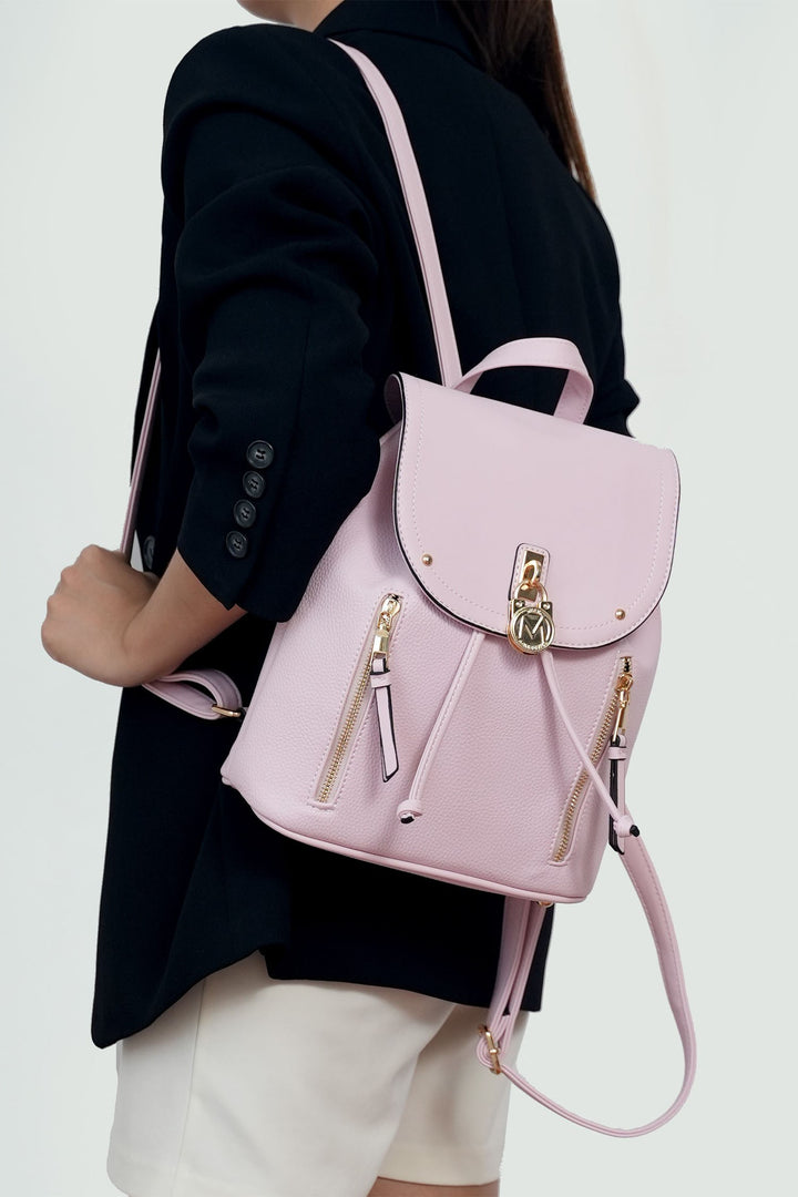 Brown Mkf Collection Xandria Vegan Leather Backpack