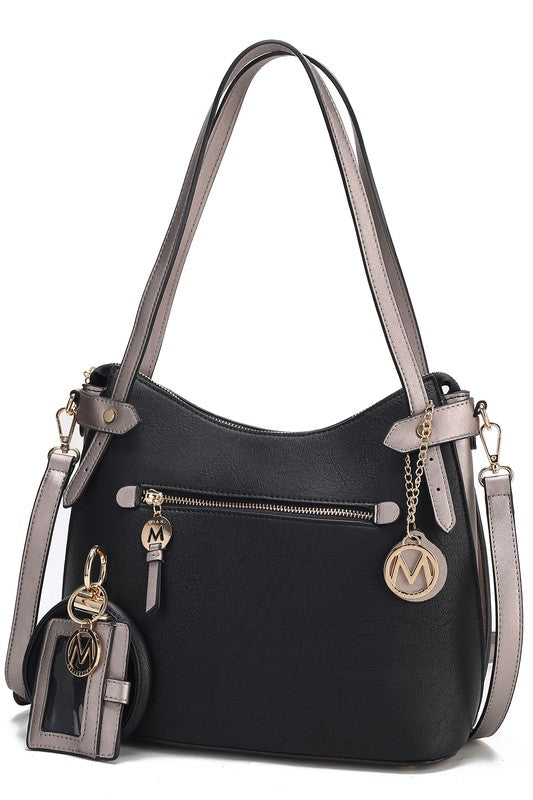 Navy - Red Mkf Collection Jaseli Hobo Wristlet Bracelet
