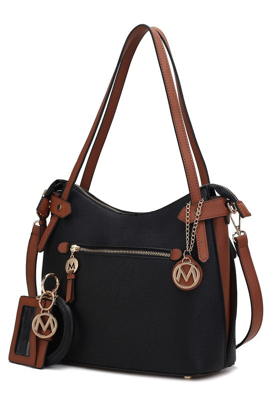 Burgundy - Blush Mkf Collection Jaseli Hobo Wristlet Bracelet