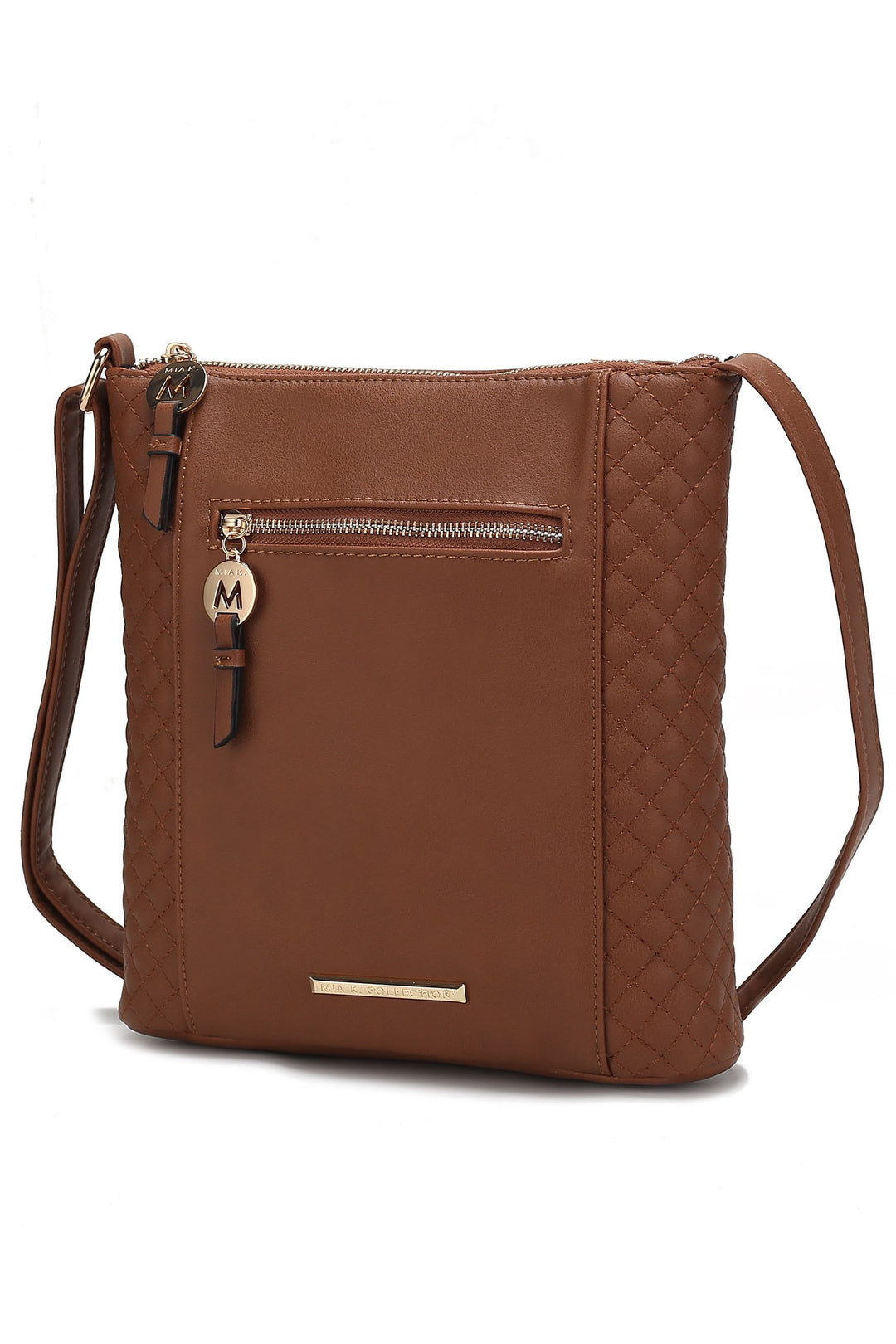 Coffee Mkf Collection Miranda Vegan Leather Crossbody