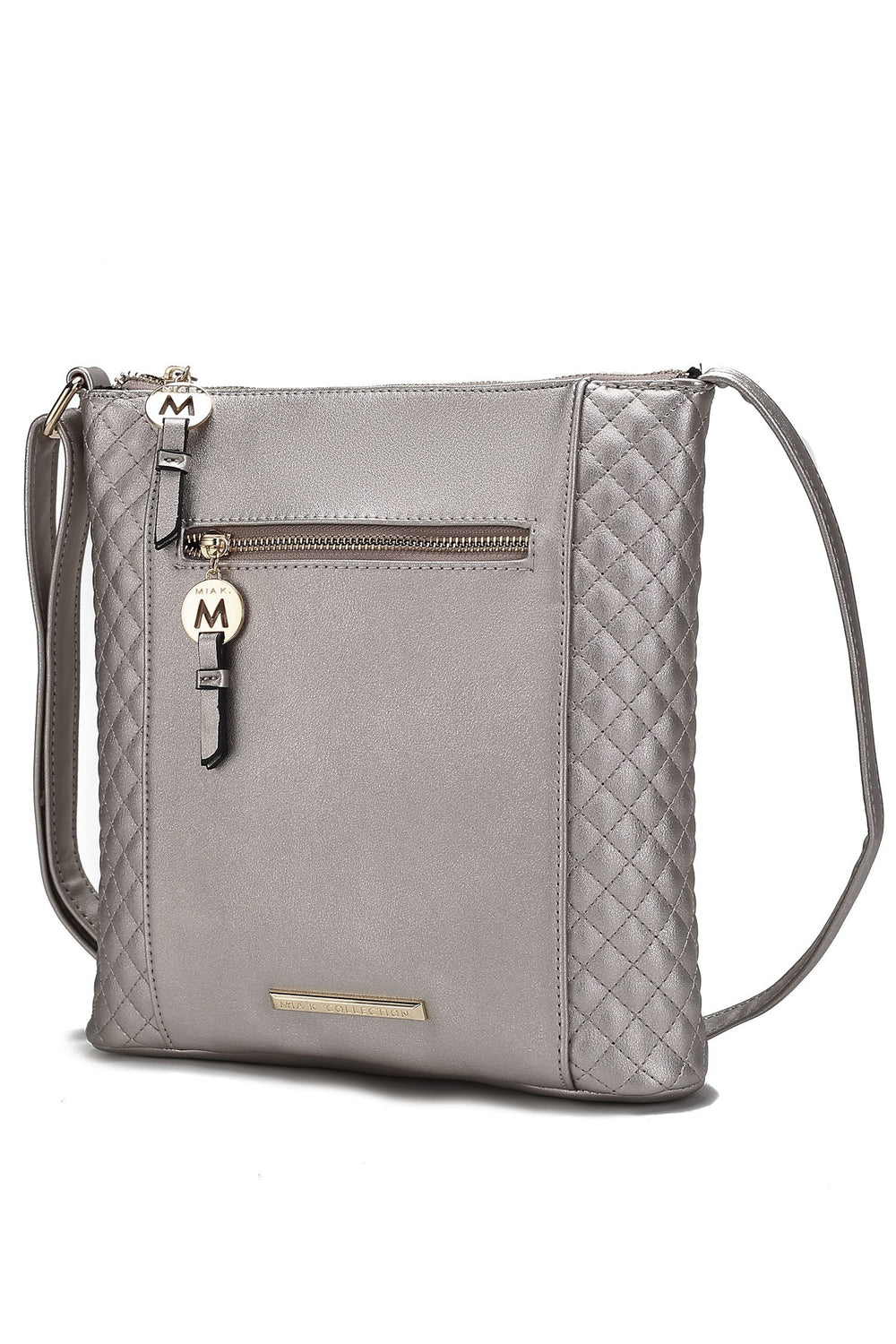 Charcoal Mkf Collection Miranda Vegan Leather Crossbody