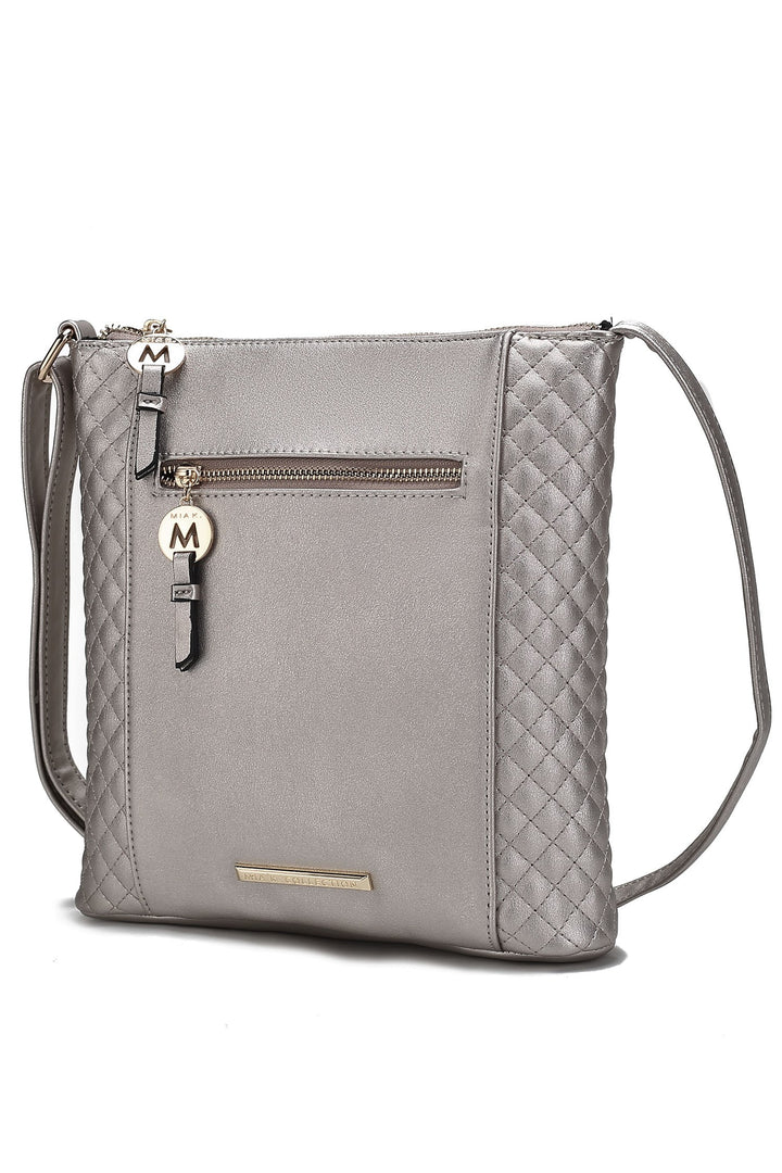Charcoal Mkf Collection Miranda Vegan Leather Crossbody