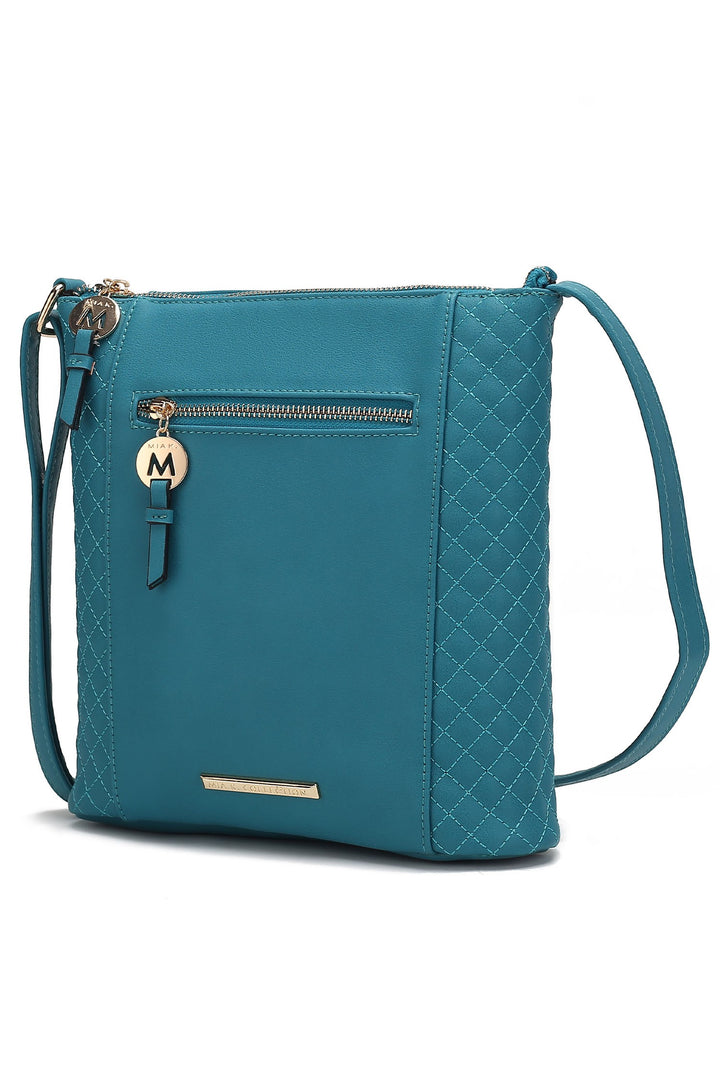 Pewter Mkf Collection Miranda Vegan Leather Crossbody