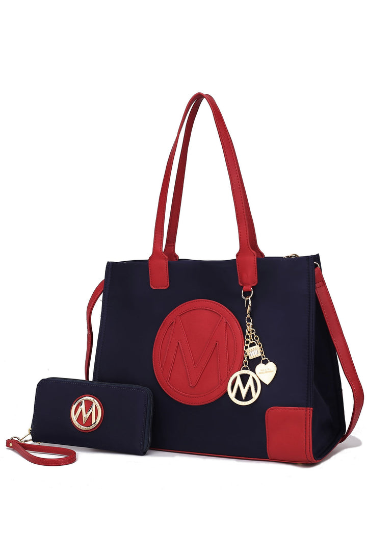 Olive - Mustard Mkf Collection Louise Tote And Wallet Set