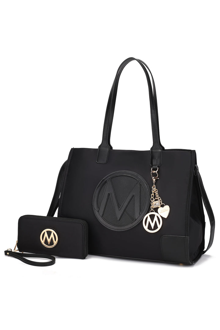 Wine - Blush Mkf Collection Louise Tote And Wallet Set
