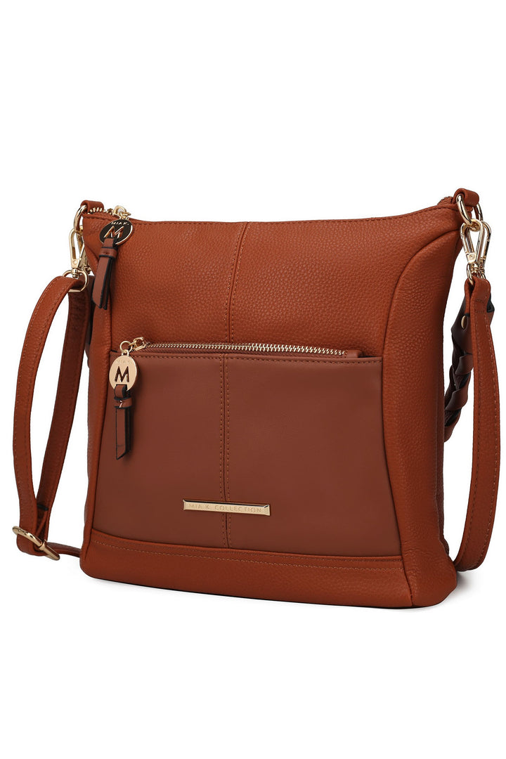 Cognac - Coffee Mkf Collection Nala Vegan Leather Shoulder Bag