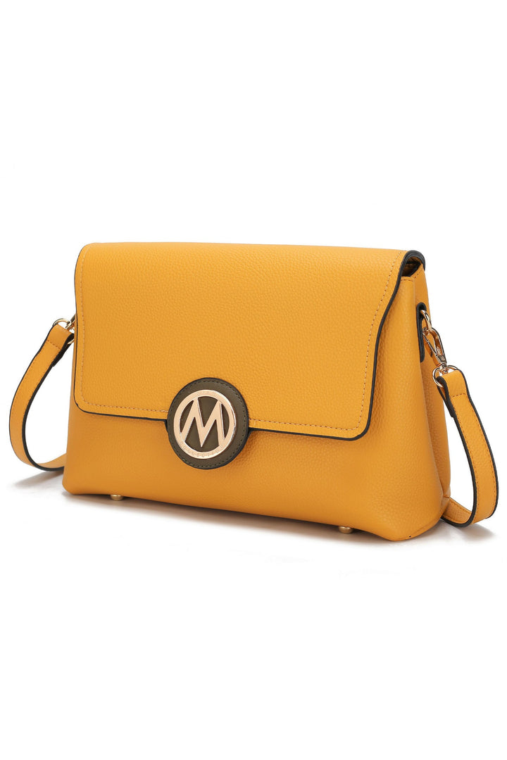 Pewter Black Mkf Collection Johanna Womens Crossbody Bag