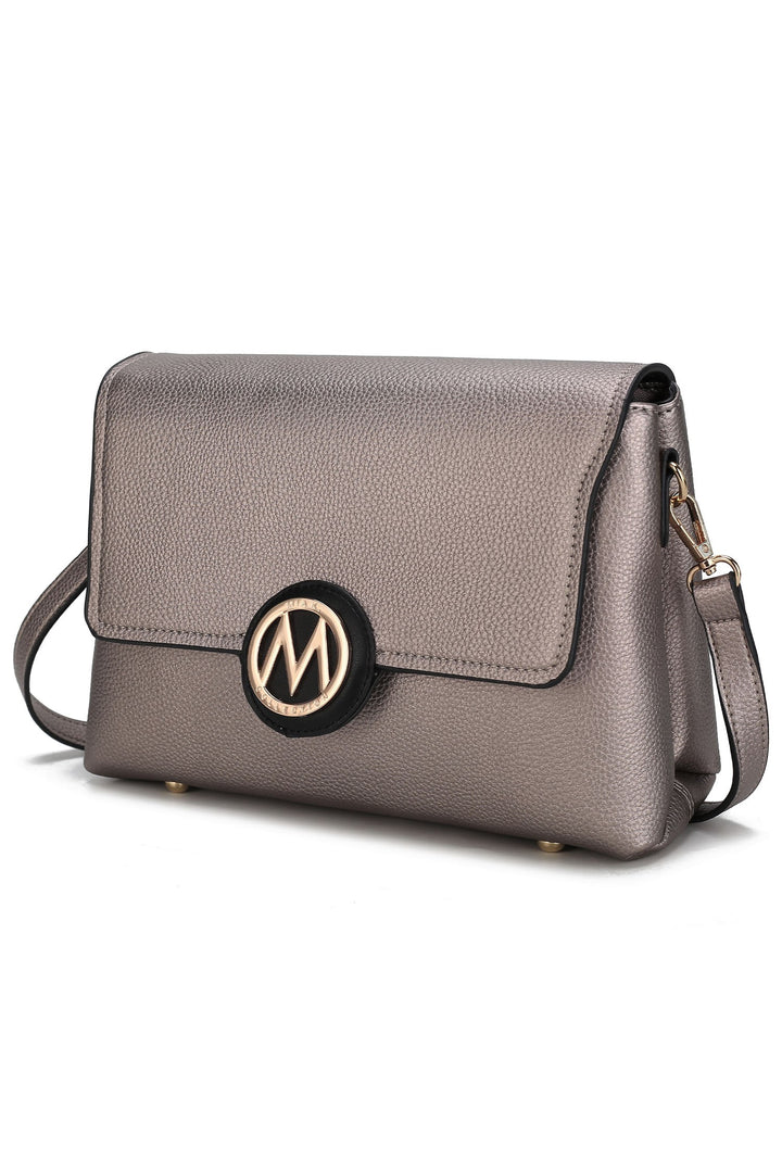 Charcoal - Pink Mkf Collection Johanna Womens Crossbody Bag