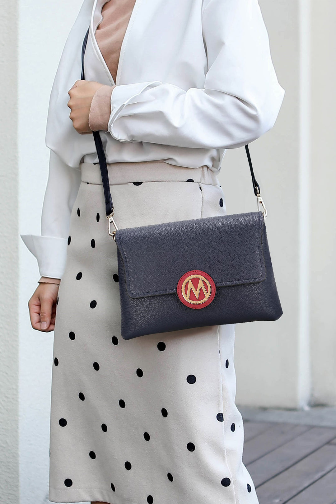 Black - Brown Mkf Collection Johanna Womens Crossbody Bag