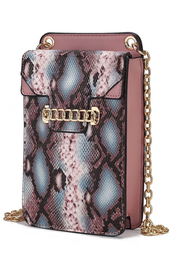 Cognac Mkf Collection Yael Womens Phone Crossbody Bag