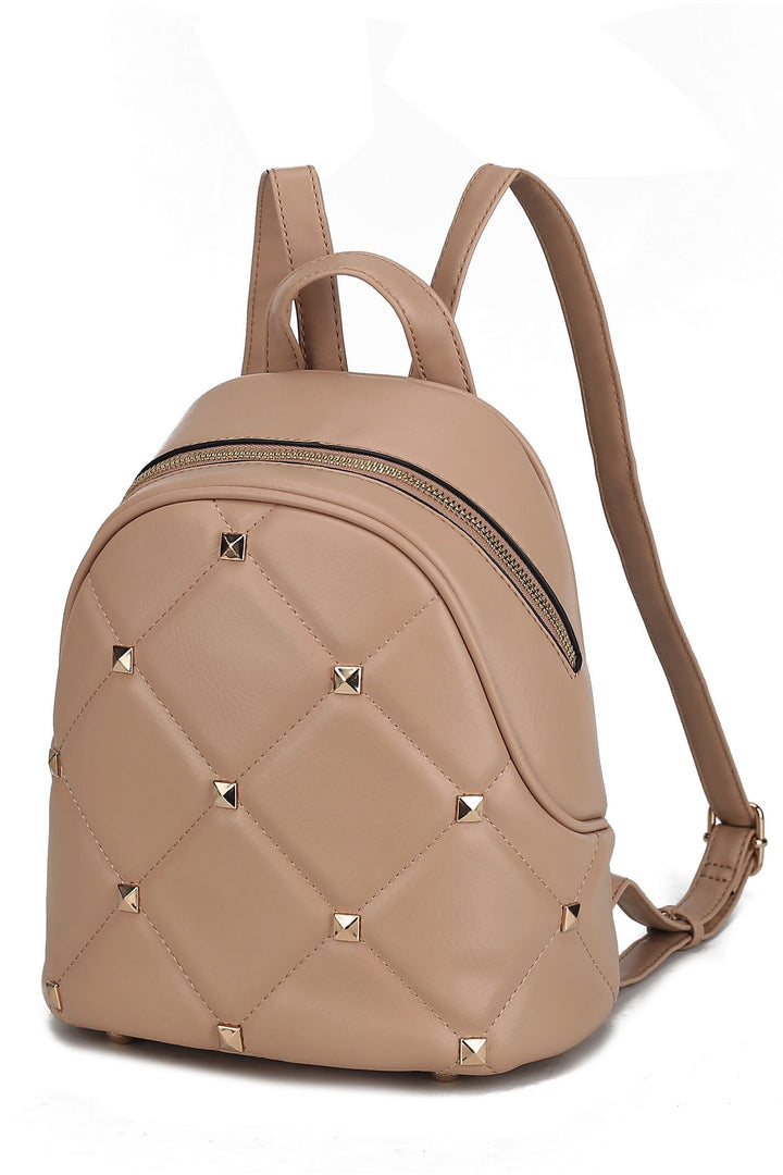 Grey Mkf Collection Hayden With Studs Womens Backpack