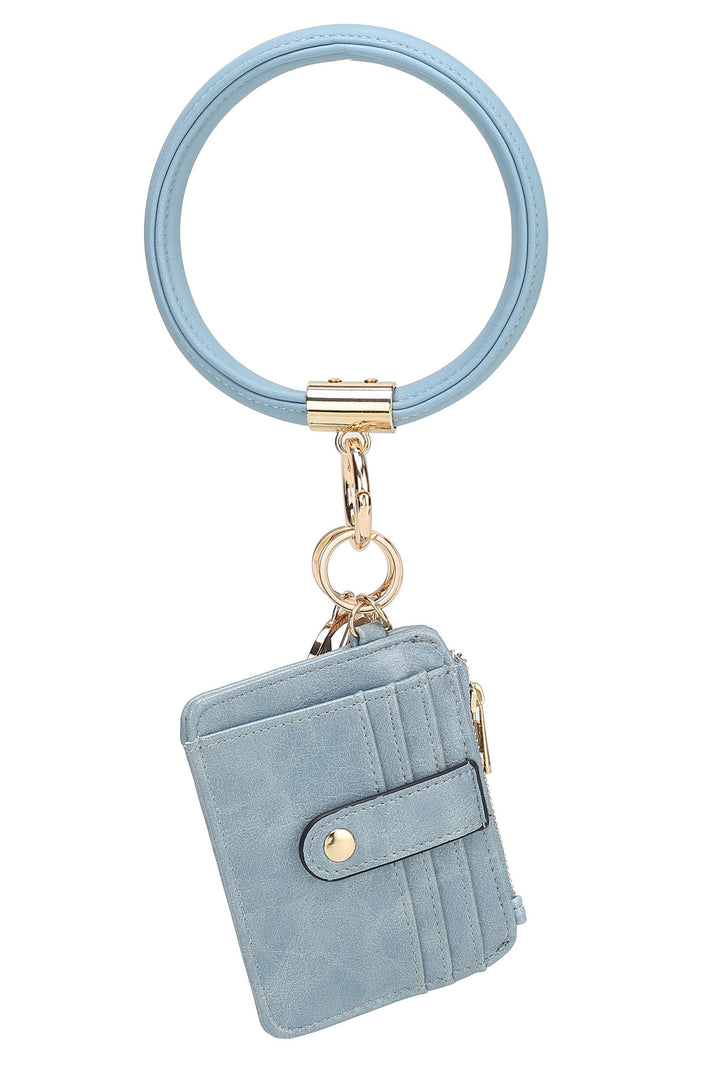 Wine Mkf Collection Vegan Leather Bracelet Keychain