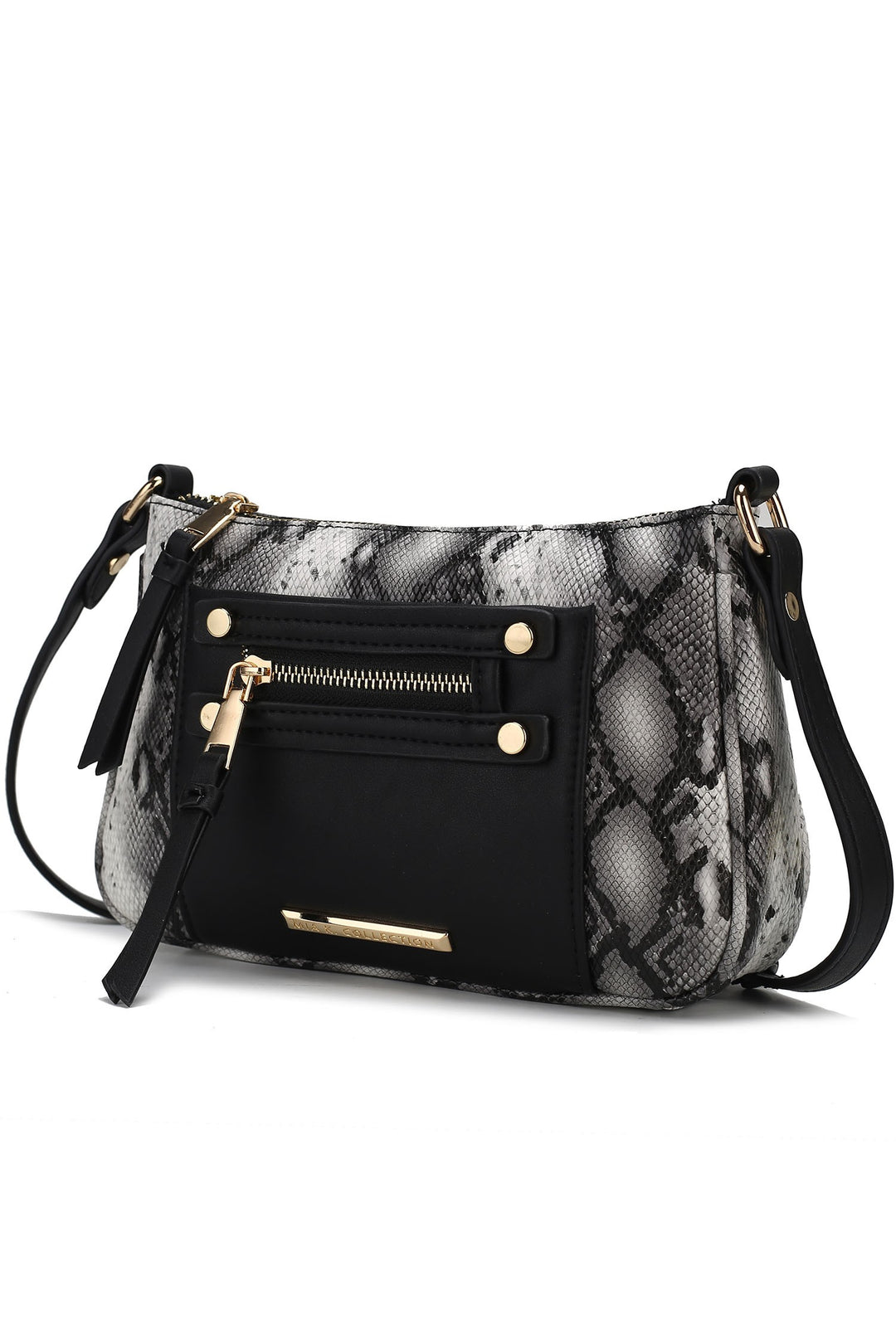 Mustard Mkf Collection Essie Snake Embossed Crossbody