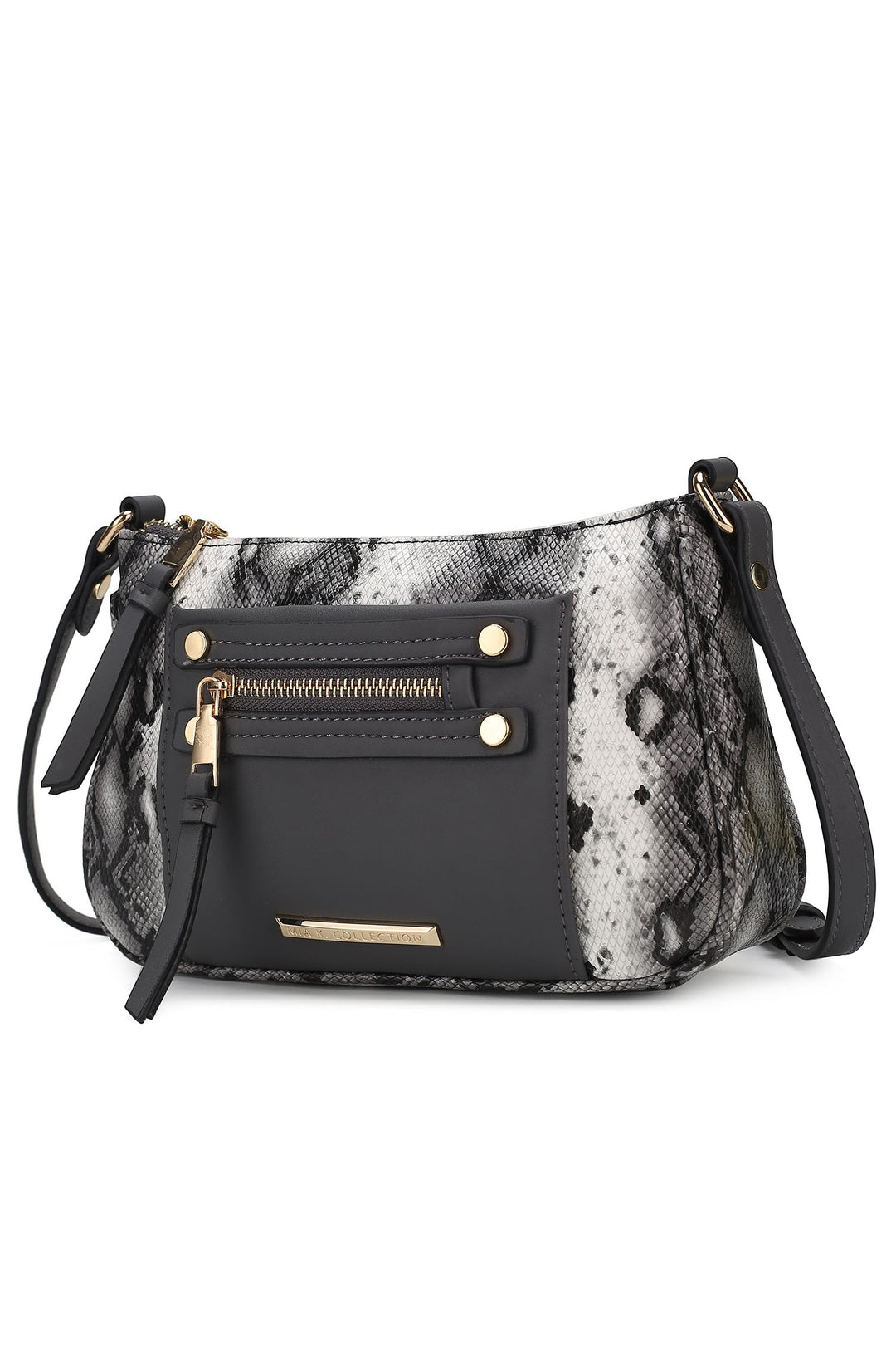 Coffee Mkf Collection Essie Snake Embossed Crossbody