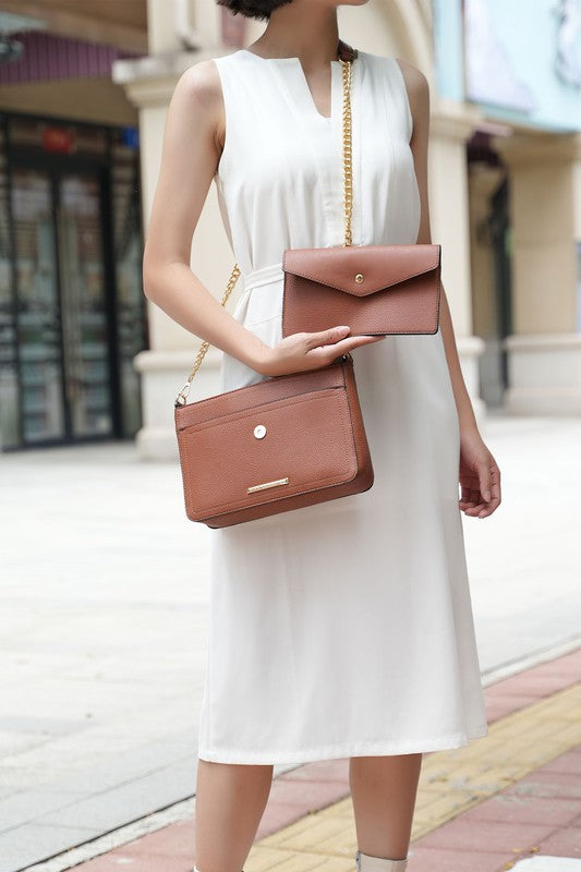 Black Mkf Collection Maribel Womens Crossbody Bag