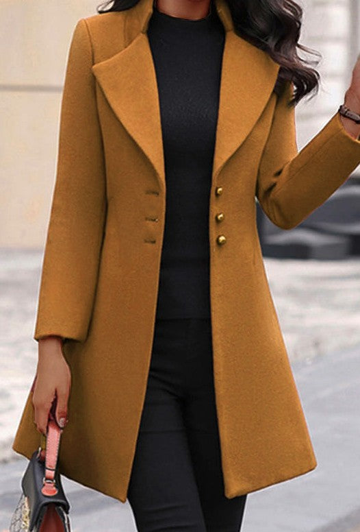 Grey Long Blazer Coat