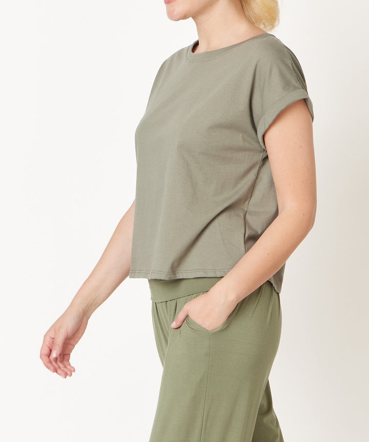Cotton Jersey Fabina Crop Top
