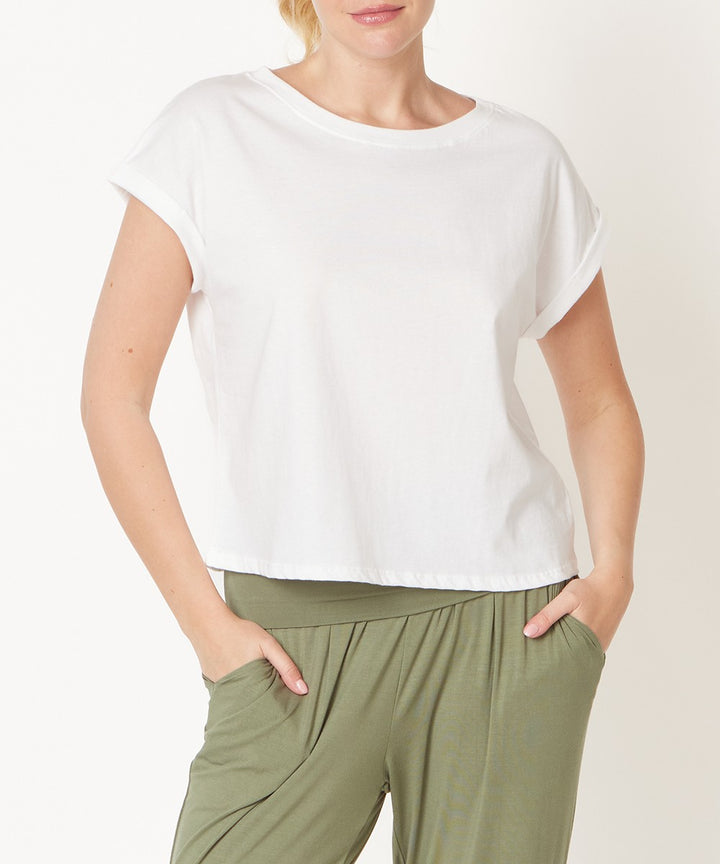 Cotton Jersey Fabina Crop Top