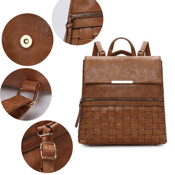 Mkf Alba Womens Backpack Bag By Mia K