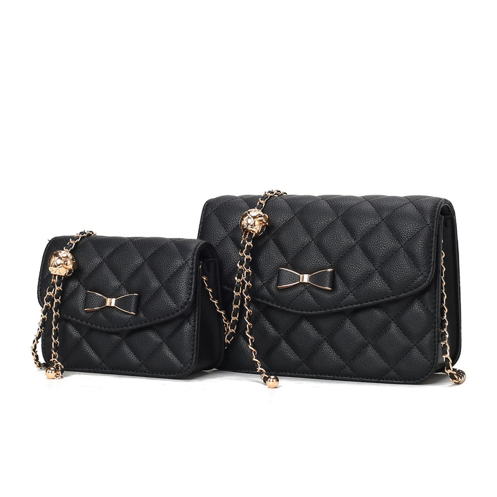 Denim Mkf Blossom Womens Crossbody Set Bag By Mia K