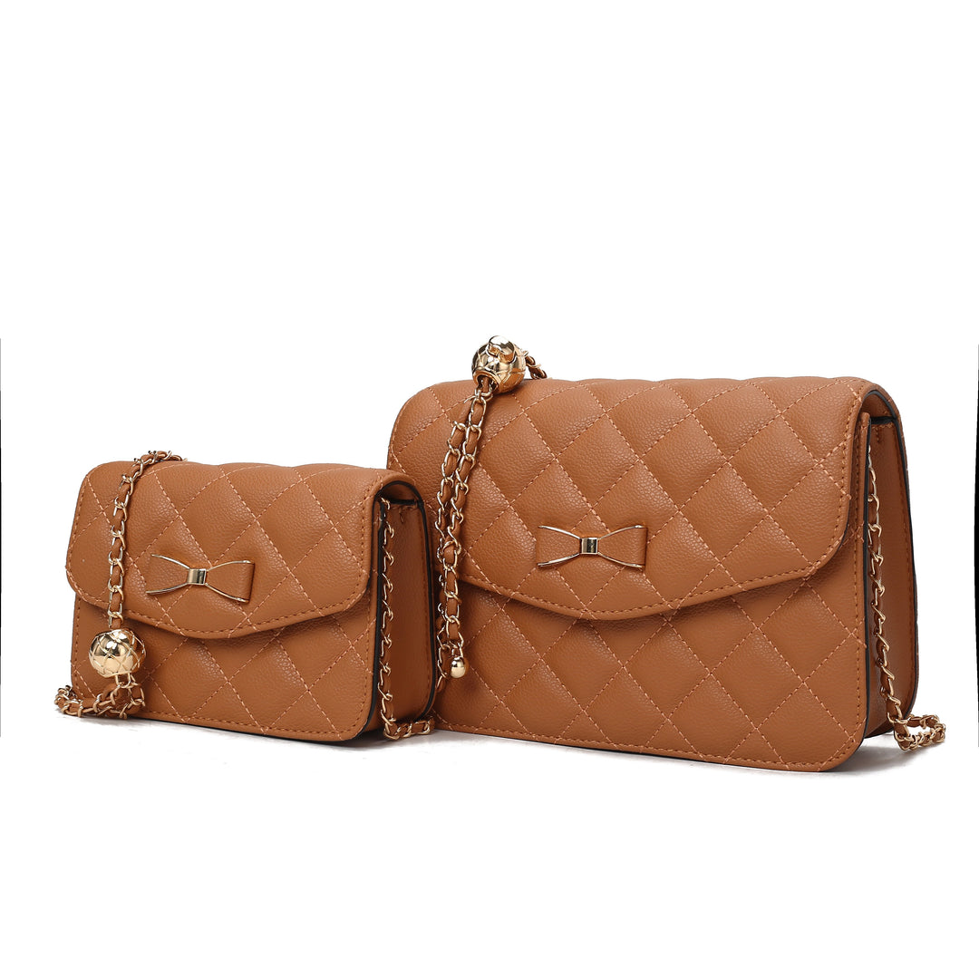 Mauve Mkf Blossom Womens Crossbody Set Bag By Mia K