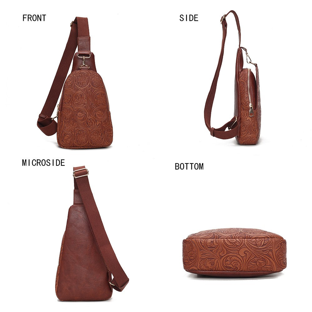 Mkf Collection Millie Embossed Sling Bag By Mia K