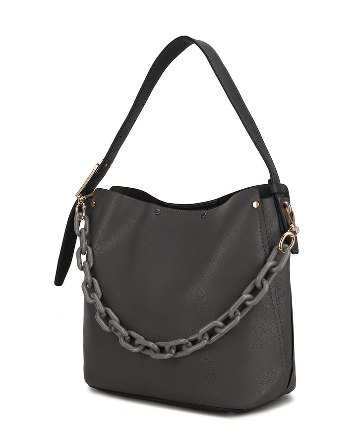 Khaki Mkf Chelsea Hobo Shoulder Bag By Mia K