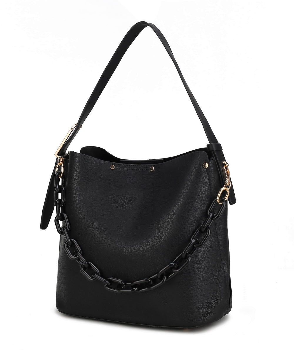 Brown Mkf Chelsea Hobo Shoulder Bag By Mia K