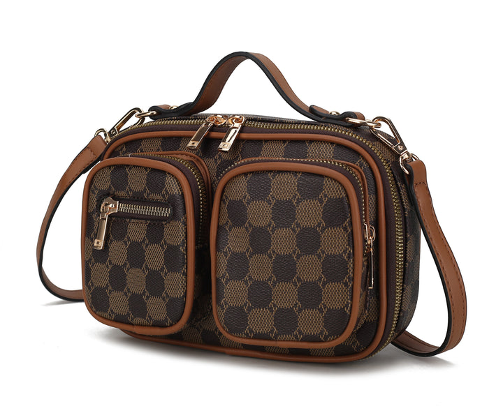 Taupe Mkf Jolene Crossbody Shoulder Bag By Mia K