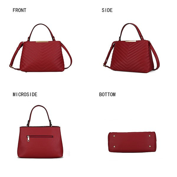 Mkf Dakota Womens Satchel Bag By Mia K