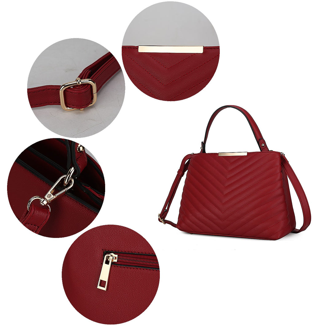 Mkf Dakota Womens Satchel Bag By Mia K