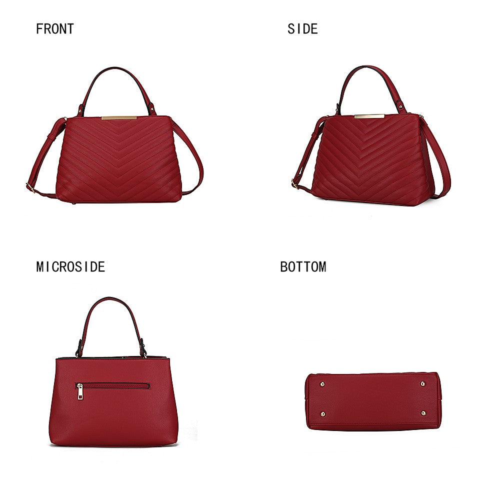 Mkf Dakota Womens Satchel Bag By Mia K