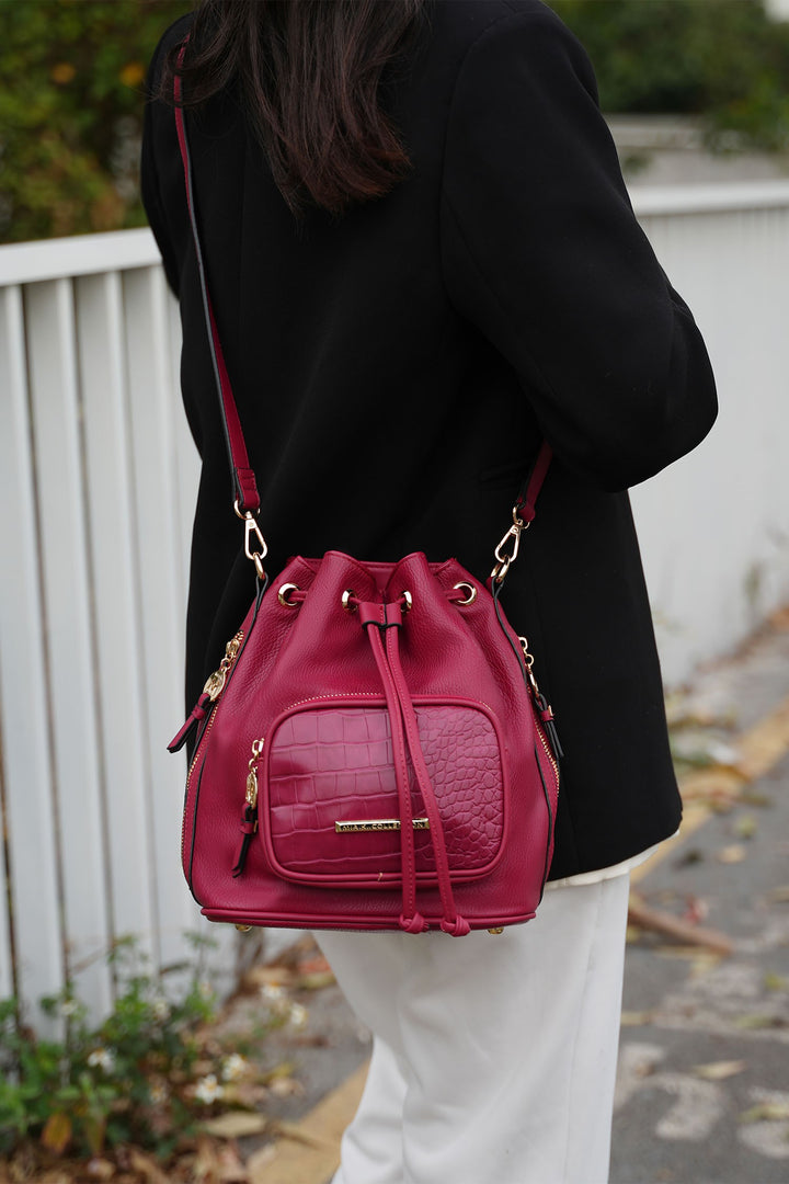 Black Mkf Azalea Bucket Bag By Mia K