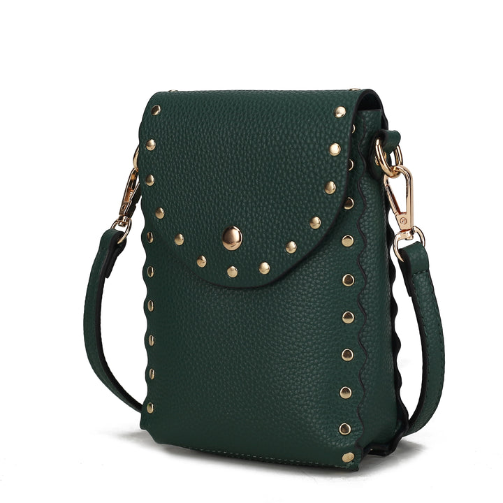 Denim Mkf Filomena Vegan Leather Crossbody By Mia K
