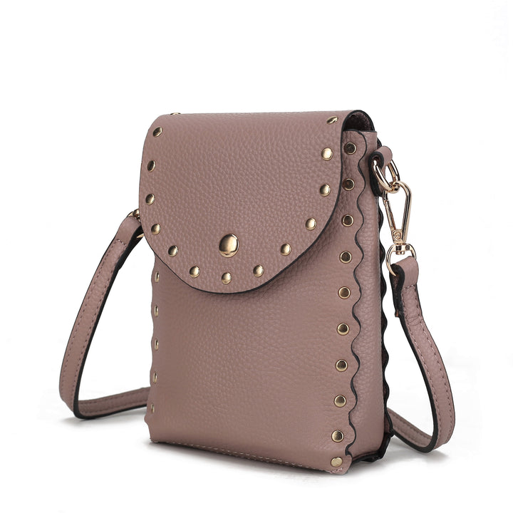 Taupe Mkf Filomena Vegan Leather Crossbody By Mia K