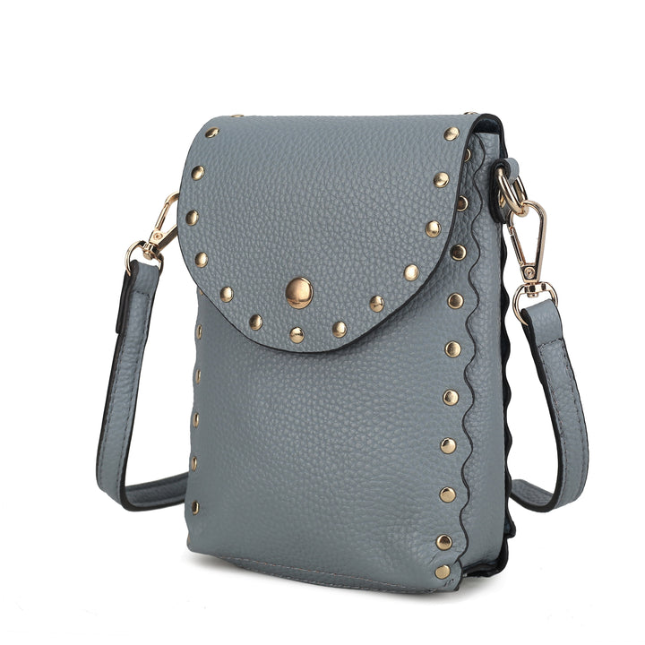 Light Grey Mkf Filomena Vegan Leather Crossbody By Mia K