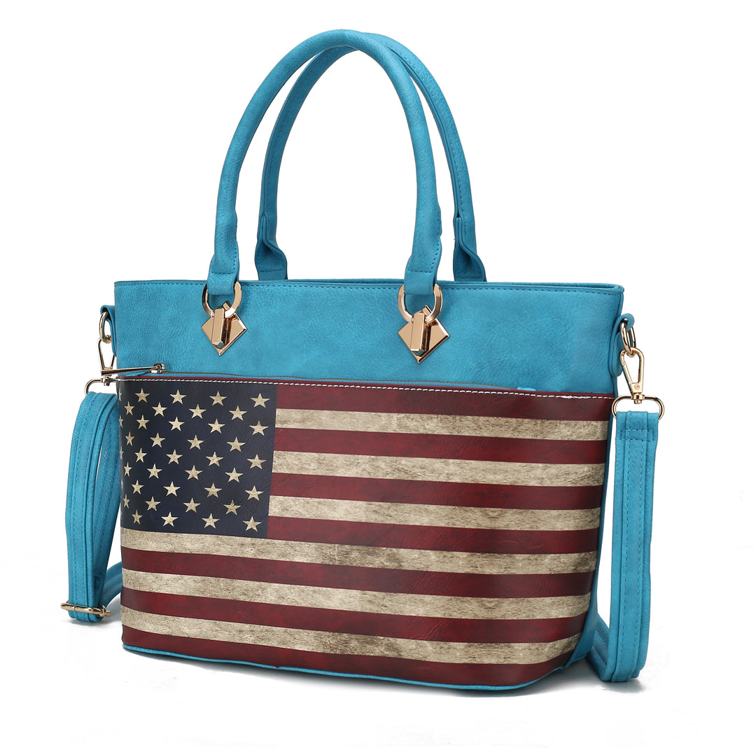 Mkf Lilian Womens Flag Tote Bag By Mia K