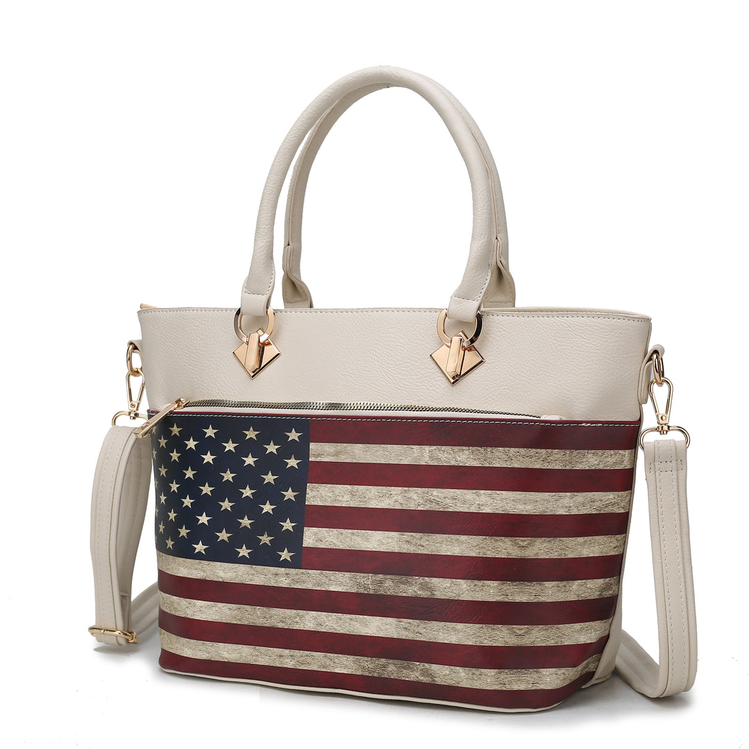 Green Mkf Lilian Womens Flag Tote Bag By Mia K