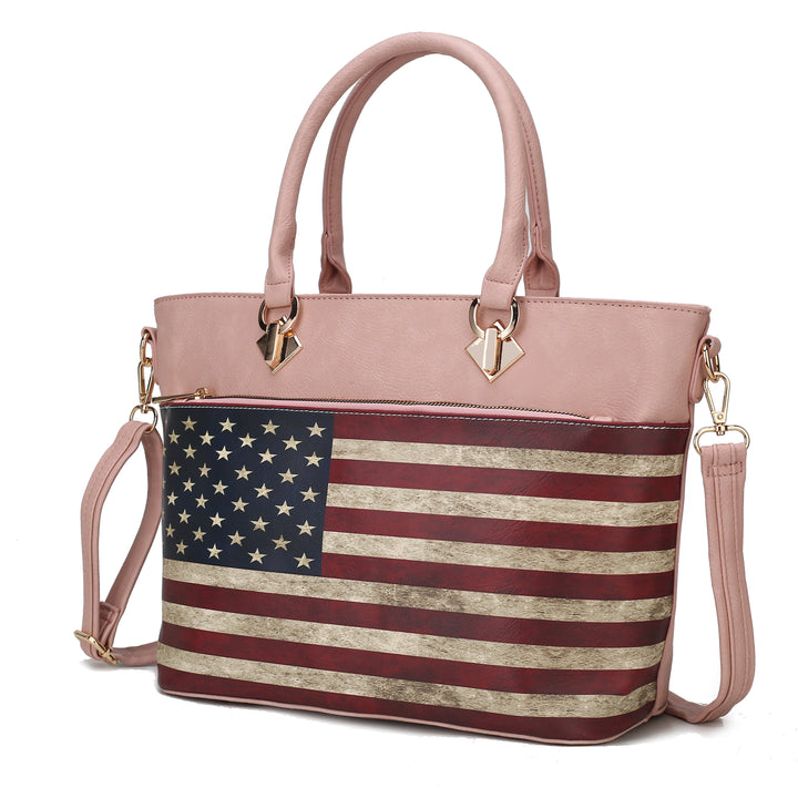 Mkf Lilian Womens Flag Tote Bag By Mia K
