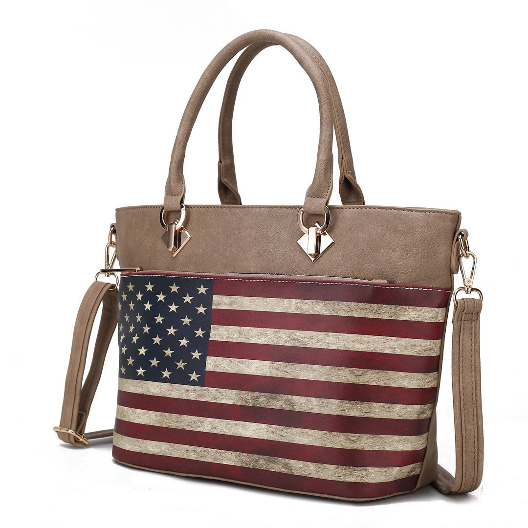 Mkf Lilian Womens Flag Tote Bag By Mia K
